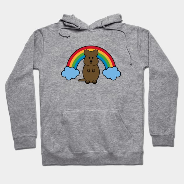 Quokka Rainbow Hoodie by LunaMay